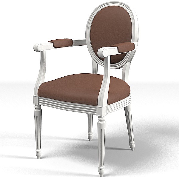 classic dining chair 3d model - classic dining chair round back... by shop3ds